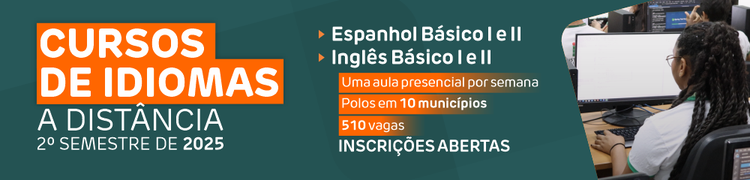 Cursos de Idiomas a Distância | 2º semestre