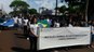 Estudantes do IFMS Dourados desfilando