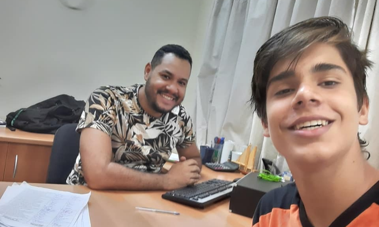 Residentes durante acompanhamento pedagógico