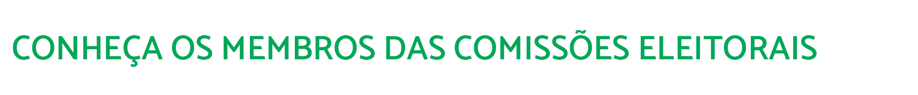 Call to Action: Comissões Eleitorais