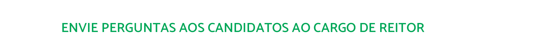 Botão Perguntas Reitor