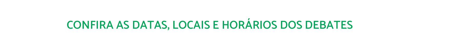 Botão Datas e Horários Debates