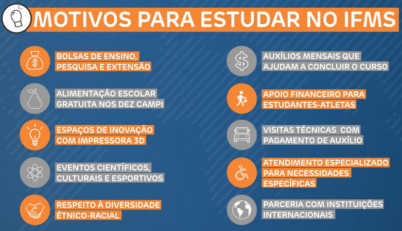 Motivos para Estudar no IFMS