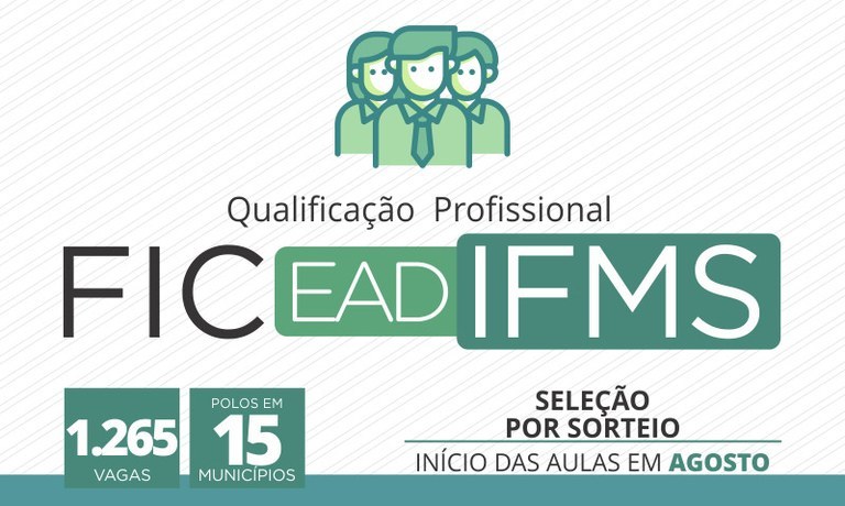 Cursos de Formação Inicial e Continuada (FIC) a distância