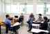 Servidores da Central de Relacionamento do Campus Três Lagoas reunidos com o diretor de Gestão Acadêmica, José Ricardo da Silva (julho/2016)