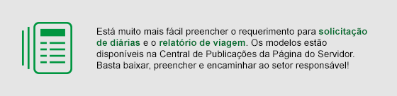 Aviso: Solicitação de Diária