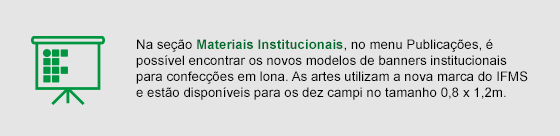 Aviso: Banners Institucionais