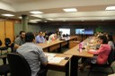 Reunião foi realizada na reitoria e transmitida por videoconferência para os campi