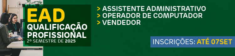 Qualificação Profissional a Distância - 2º Semestre de 2025