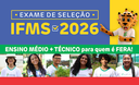 Exame de Seleção IFMS 2026