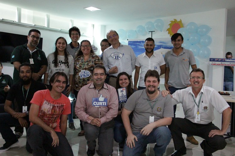 Confraternização na Reitoria