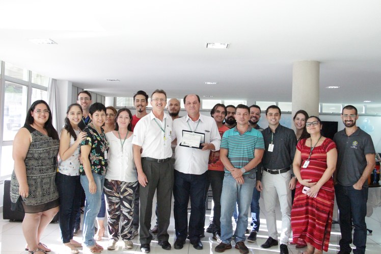 Confraternização na Reitoria