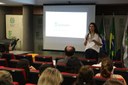 Sofia Urt, coordenadora de Desenvolvimento e Qualidade de Vida, fez a abertura da atividade