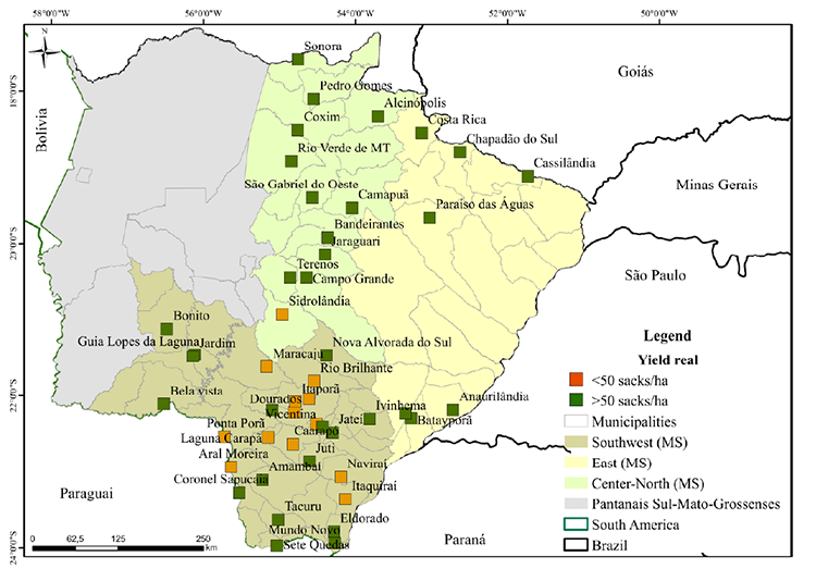 mapa soja