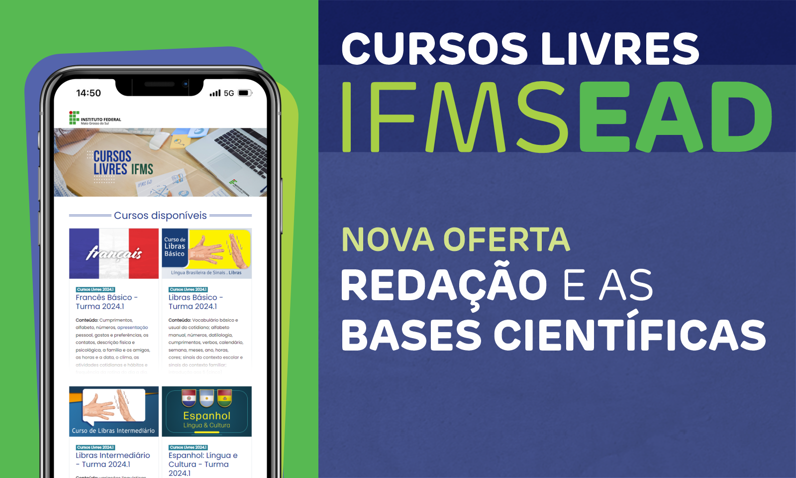 Nova oferta - Redação e Bases Científicas