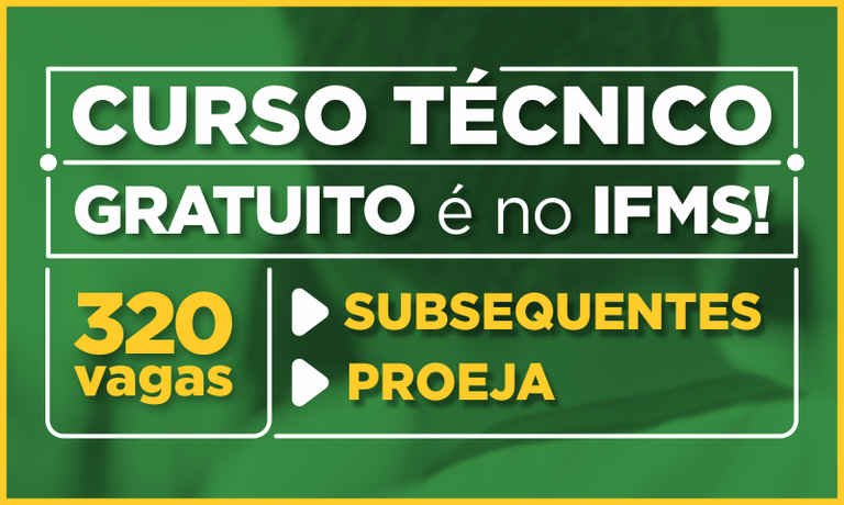 Cursos subsequentes e Proeja