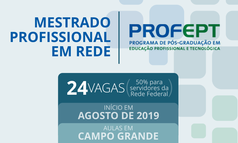 Mestrado em Educação Profissional e Tecnológica