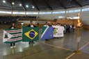 Cerimônia de abertura foi realizada no ginásio poliesportivo Irmãos Braz Sinaglia na terça-feira, 22