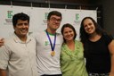Lucas Araújo (2º à esquerda) foi medalhista em olimpíadas de conhecimento, com destaque para as áreas de astronomia e astronáutica