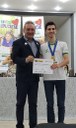 Estudante João Antonio Lorençone foi premiado com duas medalhas na competição