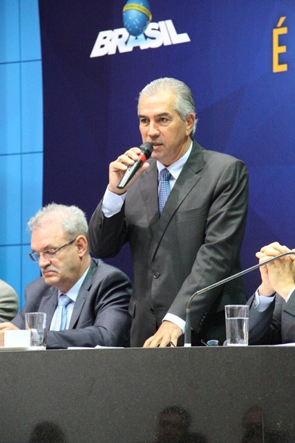 O governador do Estado, Reinaldo Azambuja, ressaltou o ineditismo do Conselho - Foto: Ascom/IFMS