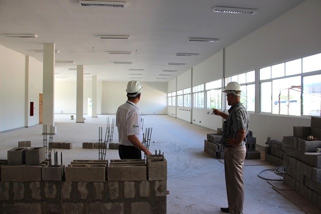Bloco de laboratórios está em fase de finalização, com construção das bancadas de metalurgia - Foto: Ascom/IFMS Bloco de laboratórios está em fase de finalização, com construção das bancadas de metalurgia - Foto: Ascom/IFMS