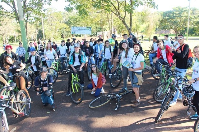 Na Capital também foi realizado um passeio ciclístico.JPG